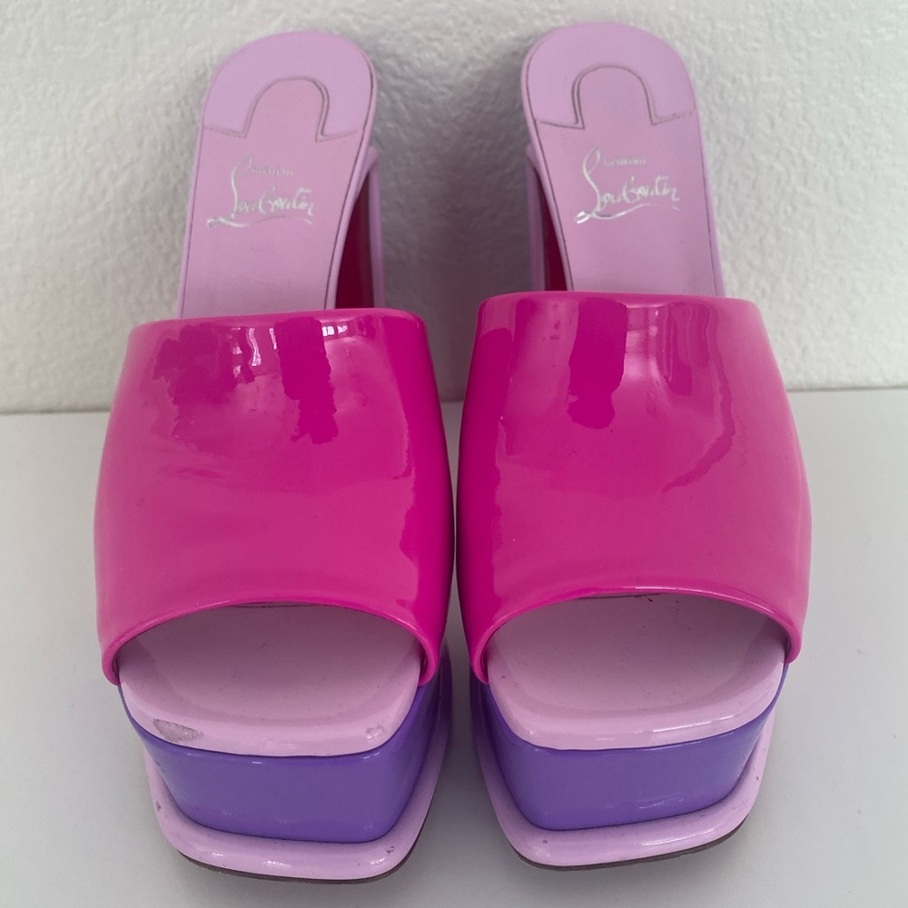 CHRISTIAN LOUBOUTIN AMALI MULE ALTA PINK BARBIE SANDAL US 8.5/EU 39